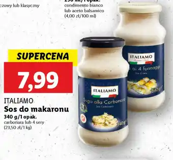 Lidl ITALIAMO Sos do makaronu oferta