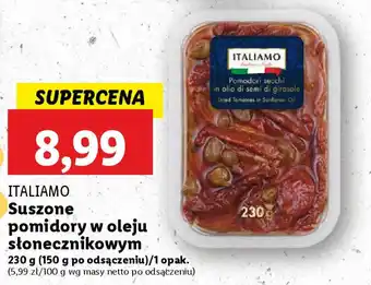 Lidl ITALIAMO Suszone pomidory w oleju słonecznikowym oferta