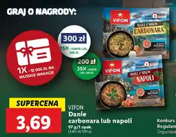 Lidl VIFON Danie carbonara lub napoli oferta