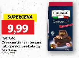 Lidl ITALIAMO Croccantini z mleczną czekoladą oferta