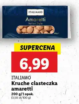 Lidl ITALIAMO Kruche ciasteczka amaretti oferta