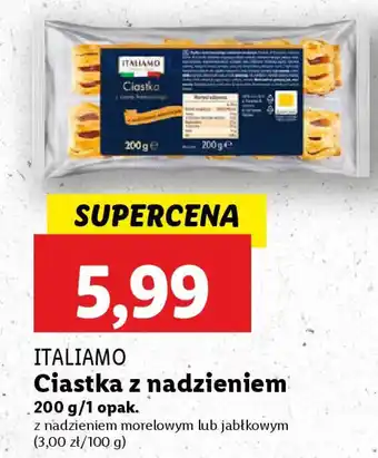 Lidl ITALIAMO Ciastka z nadzieniem oferta