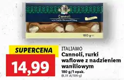 Lidl ITALIAMO Cannoli, rurki waflowe oferta