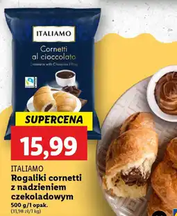 Lidl ITALIAMO Rogaliki cornetti z nadzieniem czekoladowym oferta