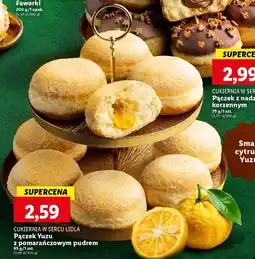 Lidl Pączek Yuzu z pomarańczowym pudrem oferta