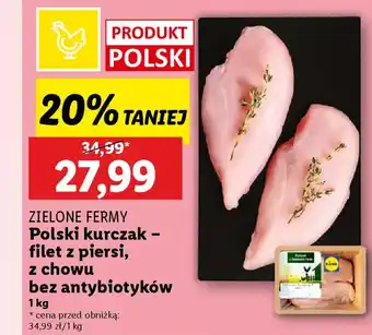 Lidl ZIELONE FERMY Polski kurczak - filet z piersi oferta