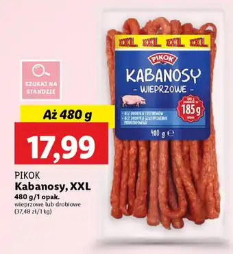 Lidl PIKOK Kabanosy, XXL oferta