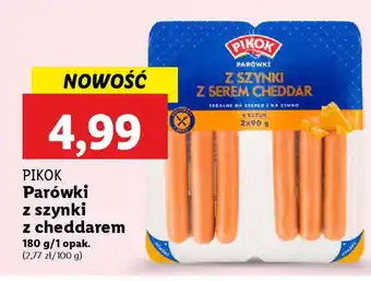 Lidl PIKOK Parówki z szynki z cheddarem oferta