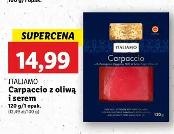 Lidl Carpaccio z oliwą i serem Italiamo oferta