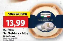 Lidl Ser robiola z alby chilli Italiamo oferta