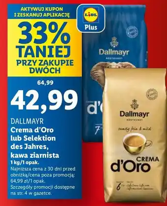 Lidl Kawa Dallmayr D'oro Selektion Des Jahres Africa oferta