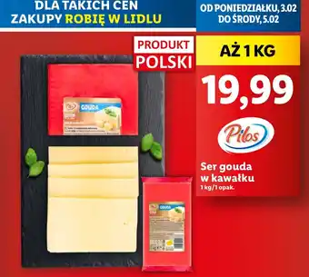 Lidl Ser gouda w kawałku Pilos oferta