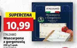 Lidl Ser mascarpone z gorgonzolą Italiamo oferta