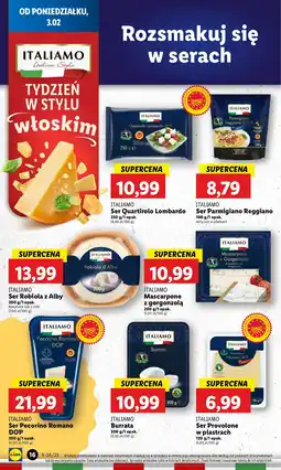 Lidl Ser pecorino romano Italiamo oferta