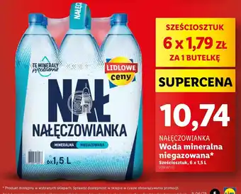 Lidl Woda niegazowana Nałęczowianka oferta