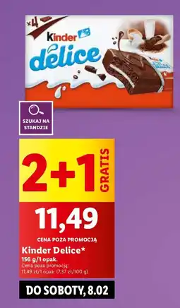 Lidl Baton kakaowy Kinder Delice oferta