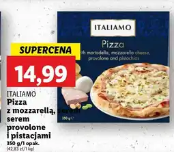 Lidl Pizza z mortadelą, serem provolone i pistacjami Italiamo oferta