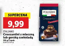 Lidl Croccantini w czekoladzie gorzkiej Italiamo oferta