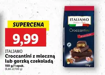 Lidl Croccantini w czekoladzie gorzkiej Italiamo oferta