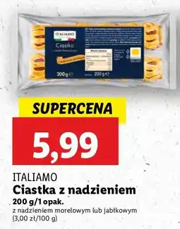 Lidl Ciastka z nadzieniem jabłkowym Italiamo oferta