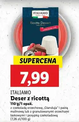 Lidl Deser z ricottą amaretto Italiamo oferta