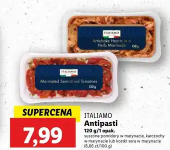 Lidl Antipasti włoskie karczochy Italiamo oferta