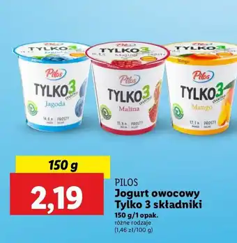 Lidl Jogurt mango Pilos Tylko 3 Składniki oferta