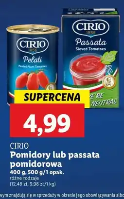 Lidl Passata Cirio oferta