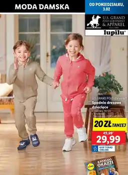 Lidl Spodnie dresowe chłopięce 98-128 Lupilu oferta