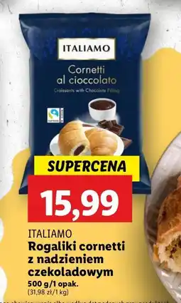 Lidl Rogalik z nadzieniem czekoladowym Italiamo oferta