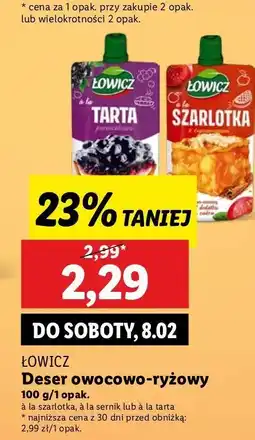 Lidl Deser sernik Łowicz oferta