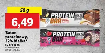 Lidl Baton white chocolate raspberry Protein Bar oferta