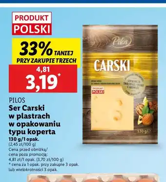 Lidl Ser carski w kopercie Pilos oferta