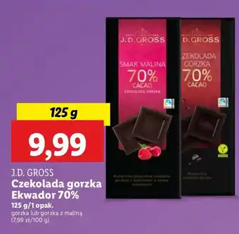 Lidl Czekolada gorzka 70 % J.d.gross oferta