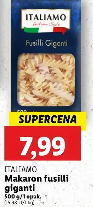 Lidl Makaron fusilli giganti Italiamo oferta