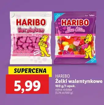 Lidl Żelki Haribo Herzbeben oferta