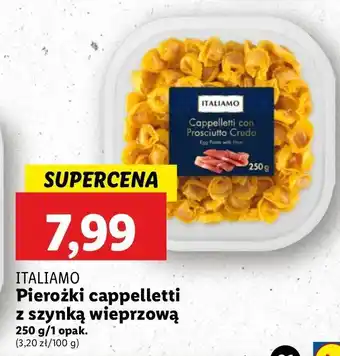 Lidl Pierożki cappelletti con prostutto crudo Italiamo oferta