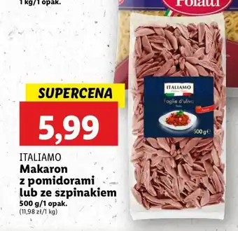 Lidl Makaron ze szpinakiem Italiamo oferta