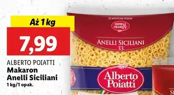 Lidl Makaron anelli siciliani Alberto Poiatti oferta