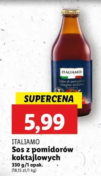 Lidl Sos z pomidorów koktajlowych Italiamo oferta