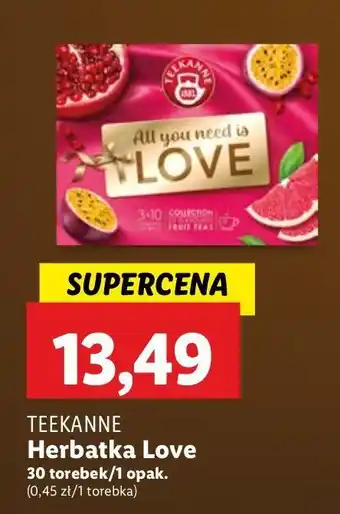 Lidl Herbata love collection Teekanne Love oferta