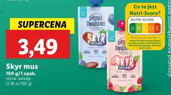 Lidl Owsianka skyr śliwka-daktyle Drugie Śniadanie oferta