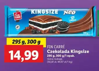 Lidl Czekolada kingsize neo Fin Carre oferta