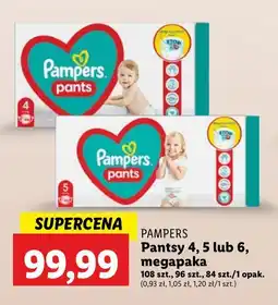 Lidl Pieluchomajtki 6 Pampers Pants oferta