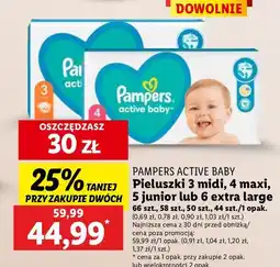 Lidl Pieluszki dla dzieci 6 Pampers Active Baby oferta