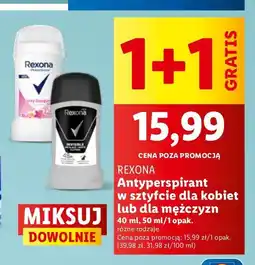 Lidl Dezodorant invisible black & white Rexona Men Invisible oferta