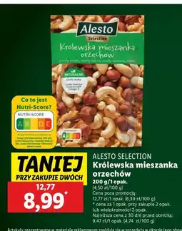 Lidl Mieszanka orzechów królewska Alesto oferta