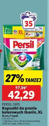 Lidl Kapsułki do prania deep clean color Persil Power Caps oferta