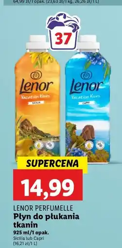 Lidl Płyn do płukania vacation vibes sicilia Lenor oferta