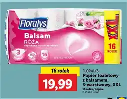 Lidl Papier toaletowy balsam róża Floralys oferta